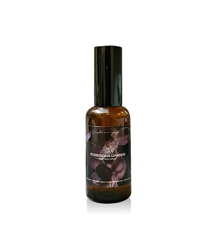 Forbidden-Garden-Sanitizing-Spray Forbidden Garden Sanitizing Spray – Black Cherry, Frankincense, Sandalwood (50ml) - Image 1