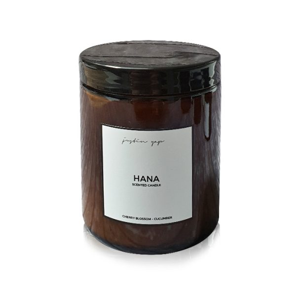 Hana Natural Soy Wax Candle – Cherry Blossom, Cucumber (220g)