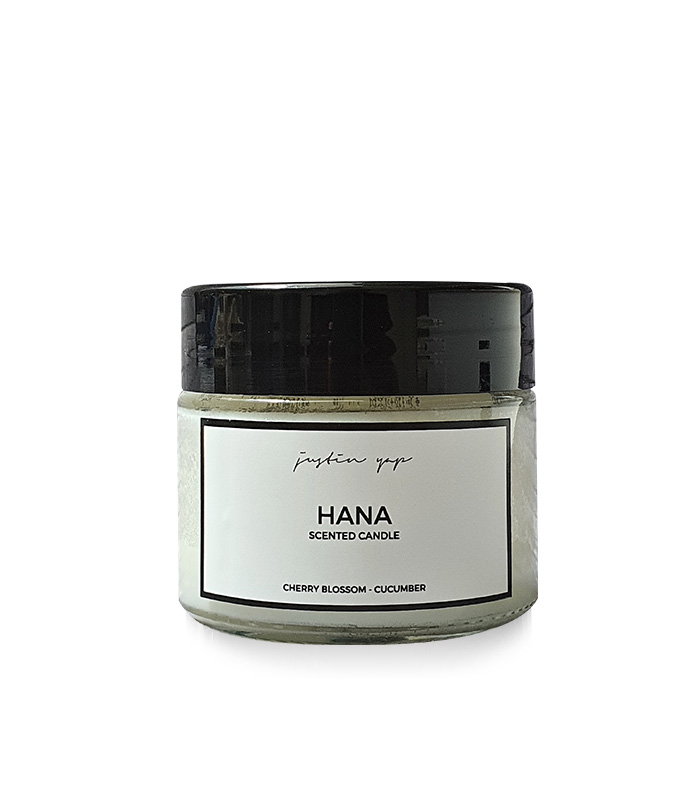 Hana-Natural-Soy-Wax-Candle-02 Hana Natural Soy Wax Candle – Cherry Blossom, Cucumber (125g) - Image 1